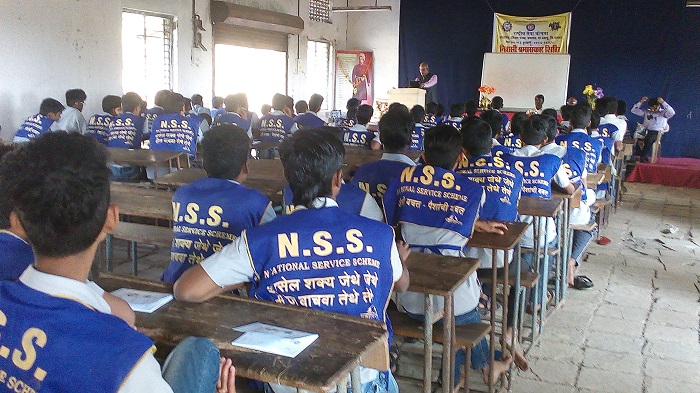 Delivering Speech on Saving Habits to NSS Camp of ITI Collage Vangaon, Dist- Palghar